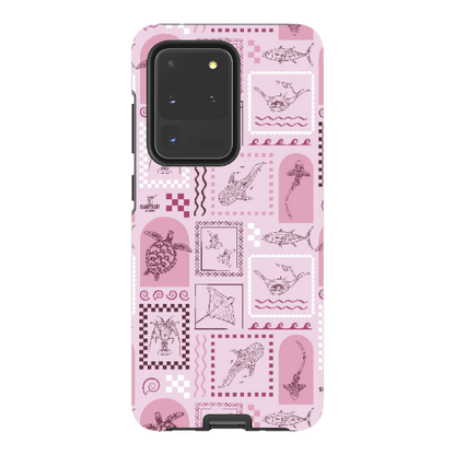 Samsung Tough Case - Arches Print Orchid