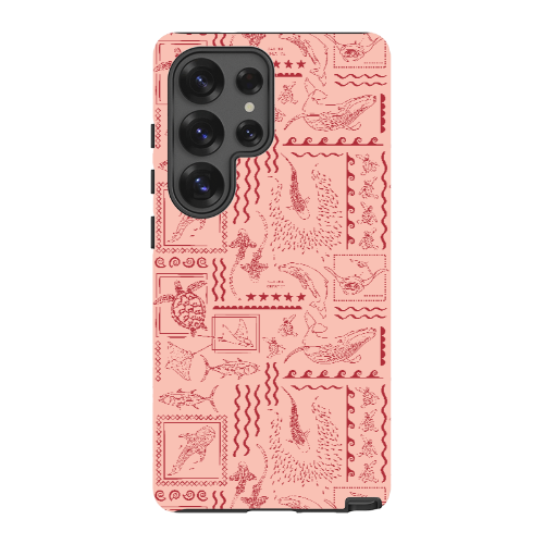 Samsung Tough Case - Busy Print Coral