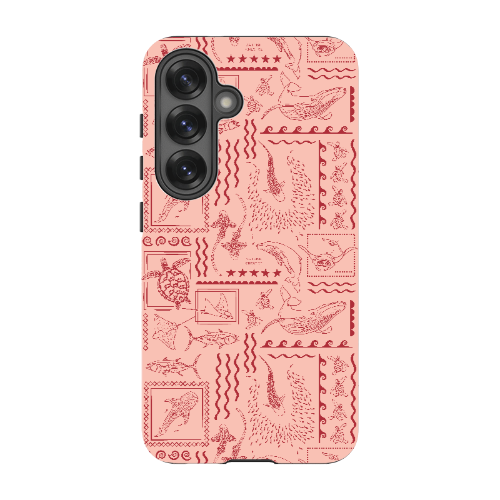 Samsung Tough Case - Busy Print Coral