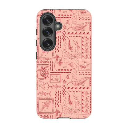 Samsung Tough Case - Busy Print Coral