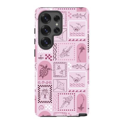 Samsung Tough Case - Arches Print Orchid