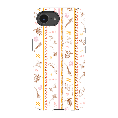 iPhone Tough Phone Case - Candy Stripes on White