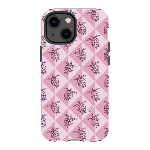 iPhone Tough Phone Case - Turtle Diamonds Orchid