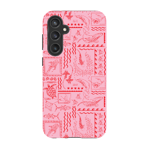 Samsung Tough Case - Busy Print Pinks