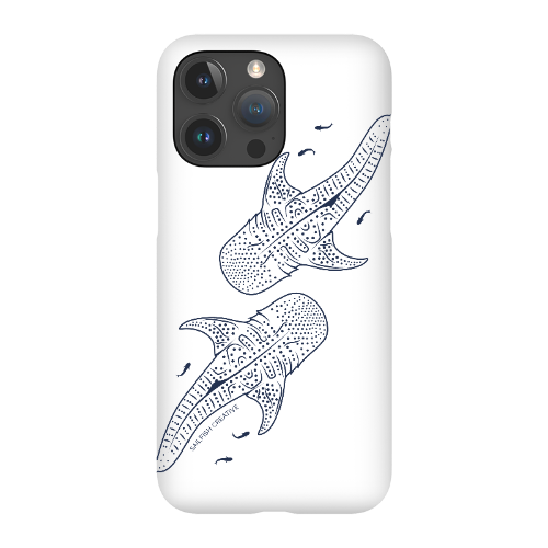 iPhone Snap Phone Case - Whale Sharks Outline - Sailfish Creative