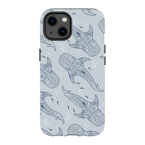 iPhone Tough Phone Case - Whale Sharks Pattern - Sailfish Creative