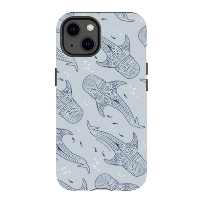 iPhone Tough Phone Case - Whale Sharks Pattern - Sailfish Creative