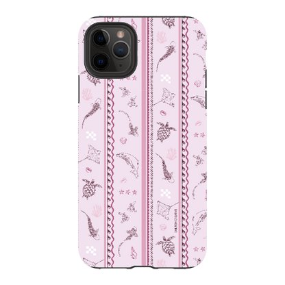 iPhone Tough Phone Case - Candy Stripes Orchid