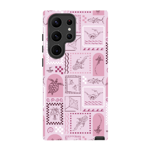 Samsung Tough Case - Arches Print Orchid