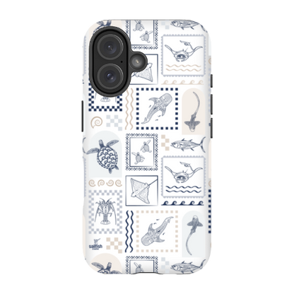 iPhone Tough Phone Case - Arches Print Beige