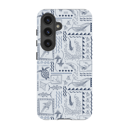 Samsung Tough Case - Busy Print Overcast Blue