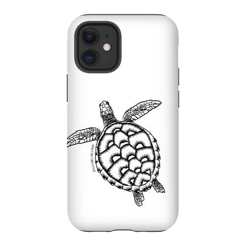 iPhone Tough Phone Case - Turtle Outline - Sailfish Creative