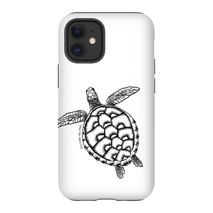 iPhone Tough Phone Case - Turtle Outline - Sailfish Creative