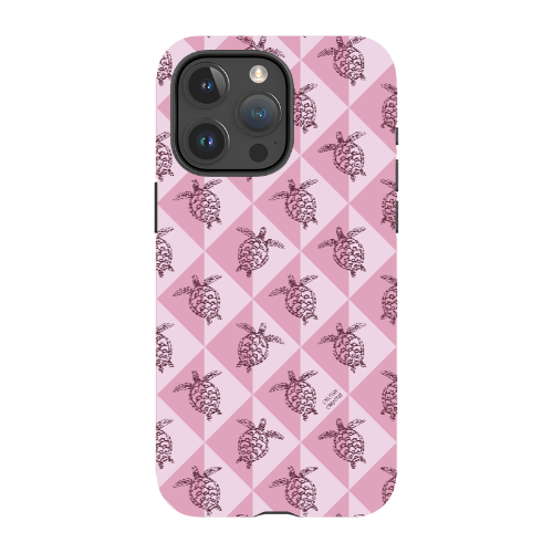 iPhone Tough Phone Case - Turtle Diamonds Orchid