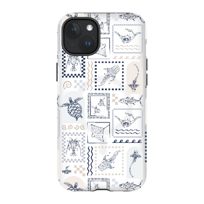 iPhone MagSafe Tough Phone Case - Arches Print Beige