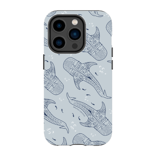 iPhone Tough Phone Case - Whale Sharks Pattern - Sailfish Creative
