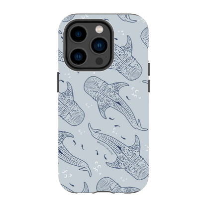 iPhone Tough Phone Case - Whale Sharks Pattern - Sailfish Creative