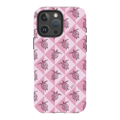 iPhone Tough Phone Case - Turtle Diamonds Orchid