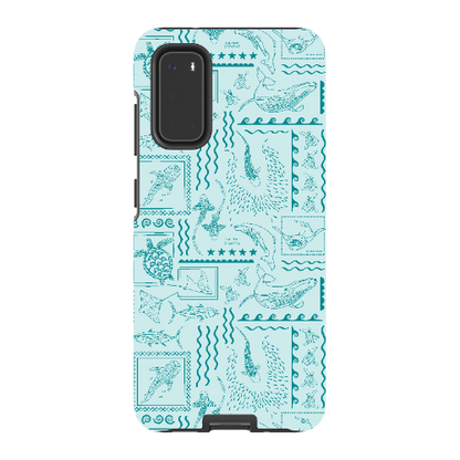 Samsung Tough Case - Busy Print Teal