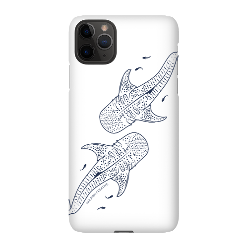 iPhone Snap Phone Case - Whale Sharks Outline - Sailfish Creative
