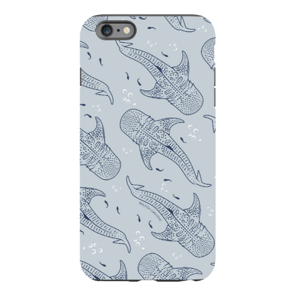 iPhone Tough Phone Case - Whale Sharks Pattern