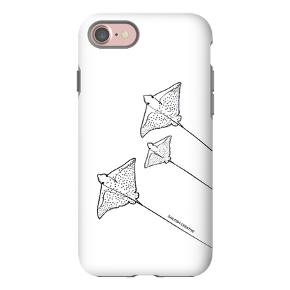 iPhone Tough Phone Case - Eagle Ray Outline - Sailfish Creative