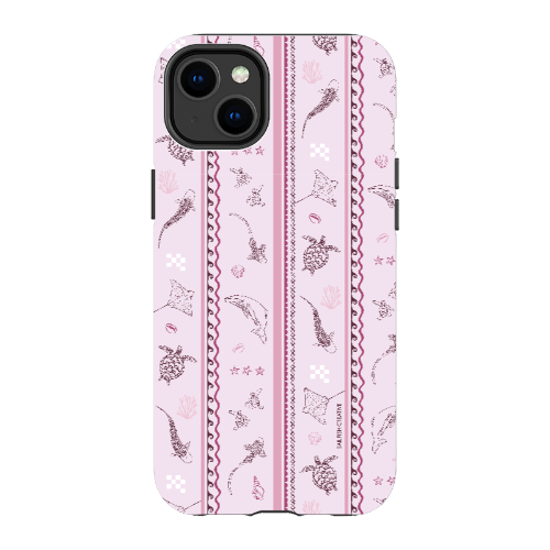iPhone Tough Phone Case - Candy Stripes Orchid