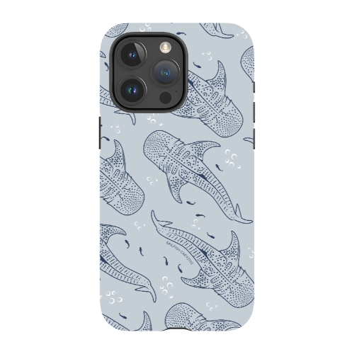 iPhone Tough Phone Case - Whale Sharks Pattern - Sailfish Creative