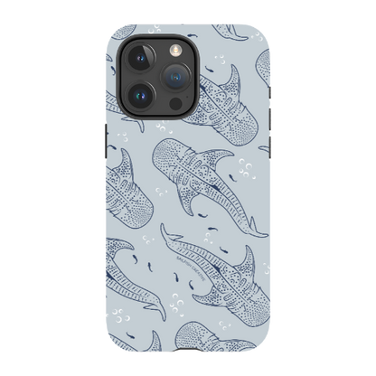 iPhone Tough Phone Case - Whale Sharks Pattern - Sailfish Creative