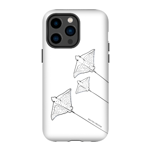 iPhone Tough Phone Case - Eagle Ray Outline - Sailfish Creative