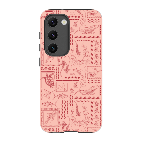 Samsung Tough Case - Busy Print Coral