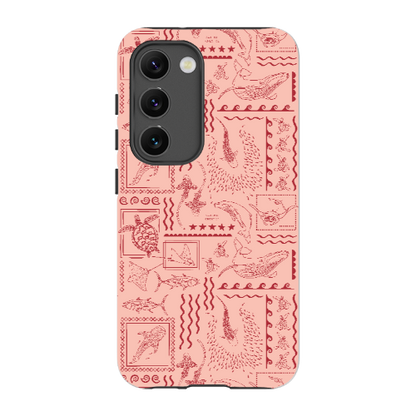 Samsung Tough Case - Busy Print Coral