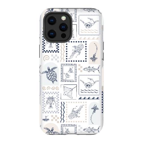 iPhone Tough Phone Case - Arches Print Beige