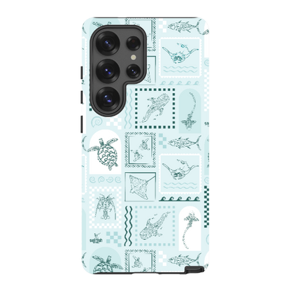Samsung Tough Case - Arches Print Teal