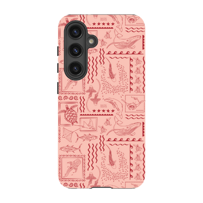 Samsung Tough Case - Busy Print Coral
