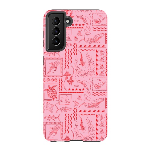 Samsung Tough Case - Busy Print Pinks