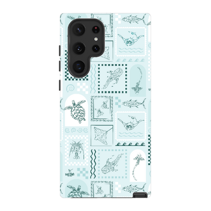 Samsung Tough Case - Arches Print Teal