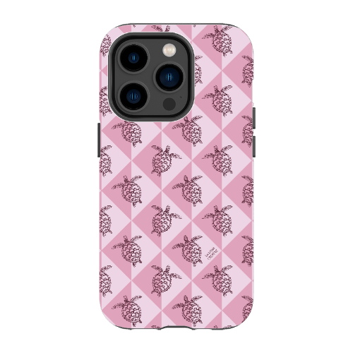iPhone Tough Phone Case - Turtle Diamonds Orchid