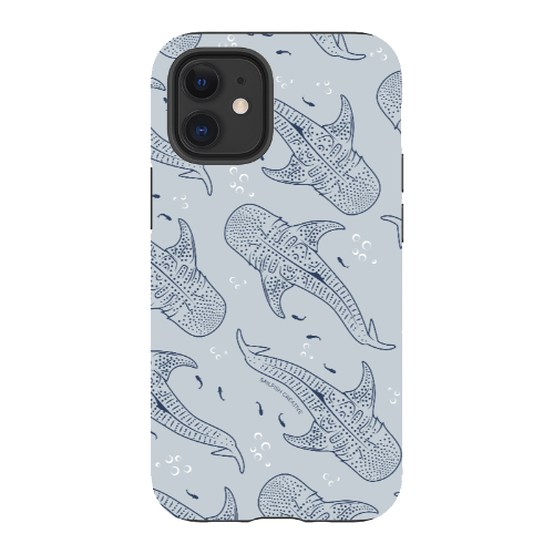 iPhone Tough Phone Case - Whale Sharks Pattern