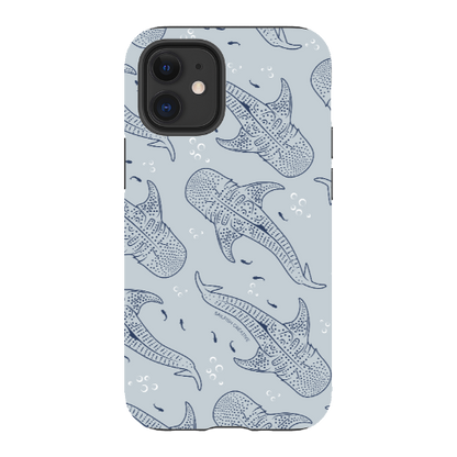 iPhone Tough Phone Case - Whale Sharks Pattern