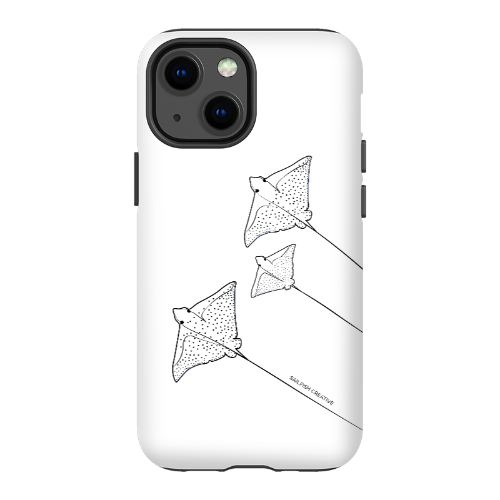 iPhone Tough Phone Case - Eagle Ray Outline - Sailfish Creative