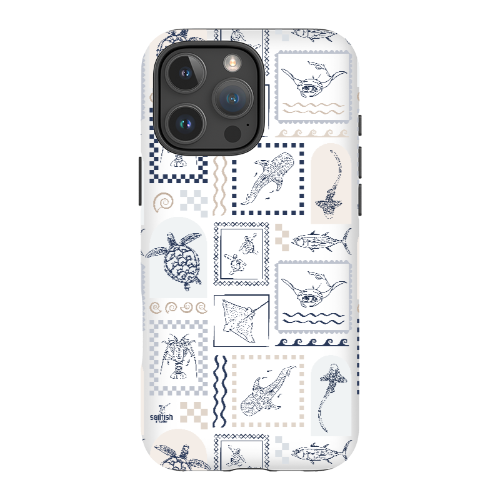 iPhone Tough Phone Case - Arches Print Beige
