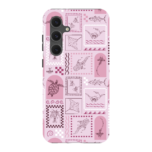 Samsung Tough Case - Arches Print Orchid