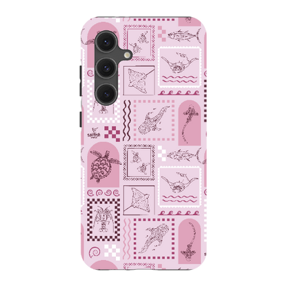 Samsung Tough Case - Arches Print Orchid