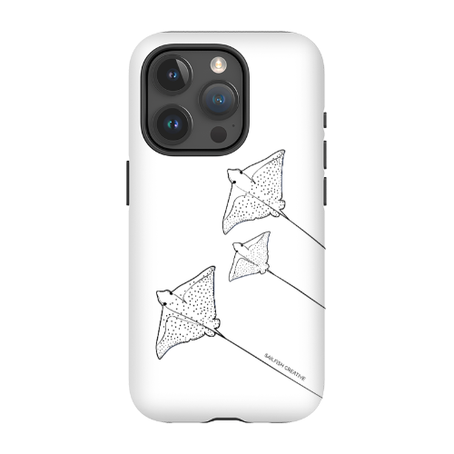 iPhone Tough Phone Case - Eagle Ray Outline - Sailfish Creative