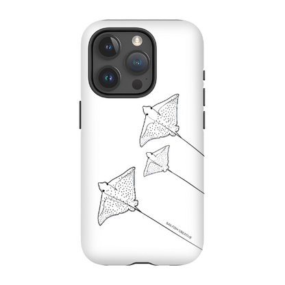 iPhone Tough Phone Case - Eagle Ray Outline - Sailfish Creative