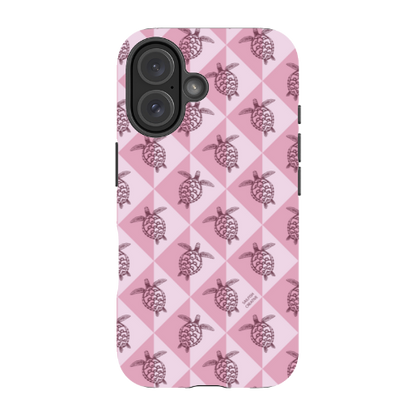 iPhone Tough Phone Case - Turtle Diamonds Orchid