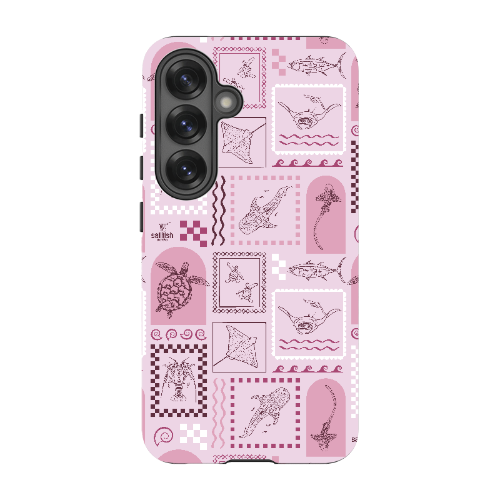 Samsung Tough Case - Arches Print Orchid