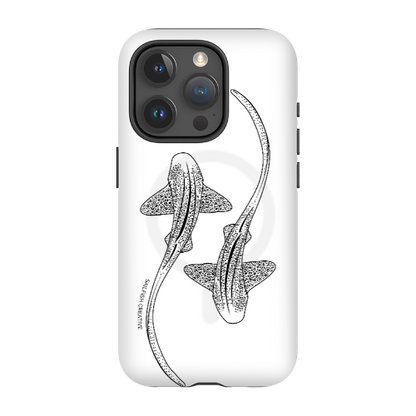 iPhone MagSafe Tough Case - Leopard Shark Outline - Sailfish Creative