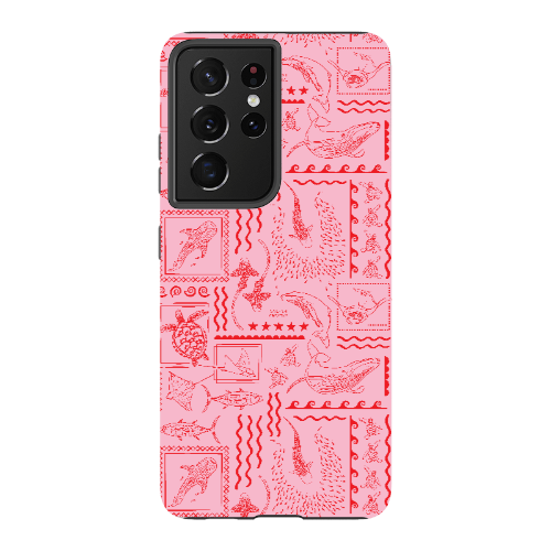 Samsung Tough Case - Busy Print Pinks